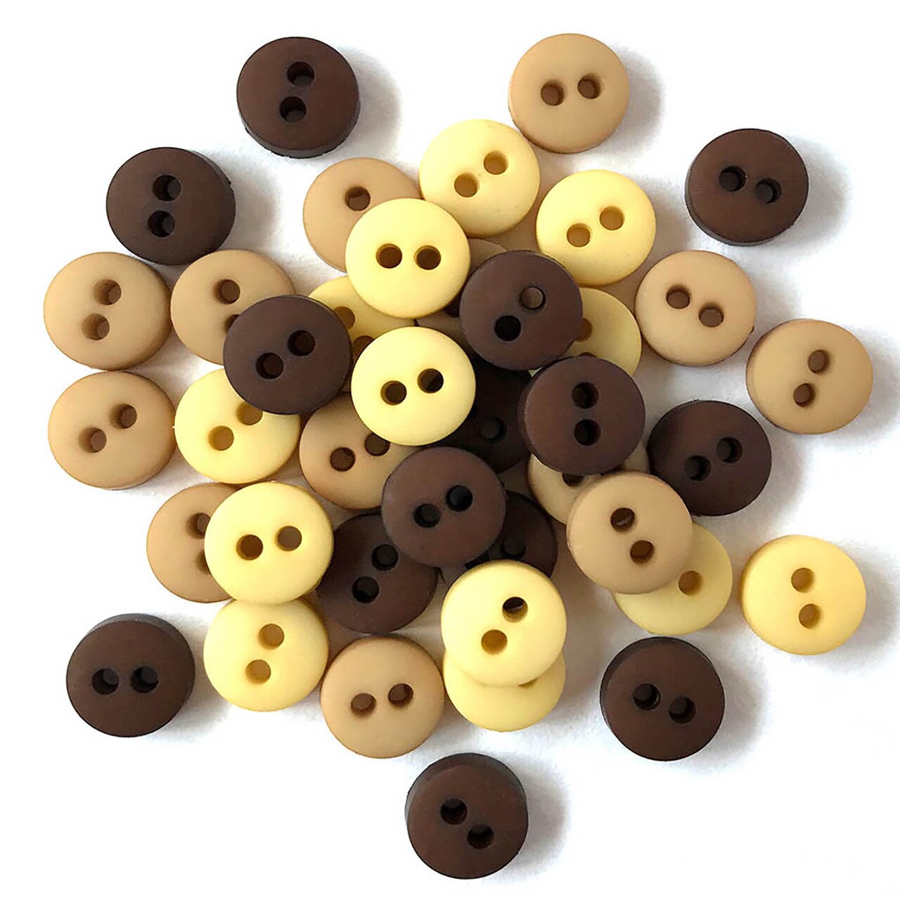 Buttons Galore and More Tiny Craft & Sewing Buttons - Assorted Colors - 105 Buttons
